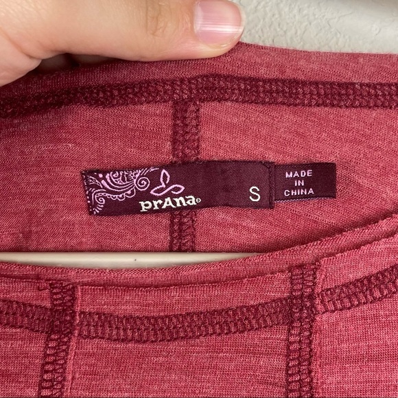 Prana Red Carissa Long Sleeve Top - Picture 5 of 9